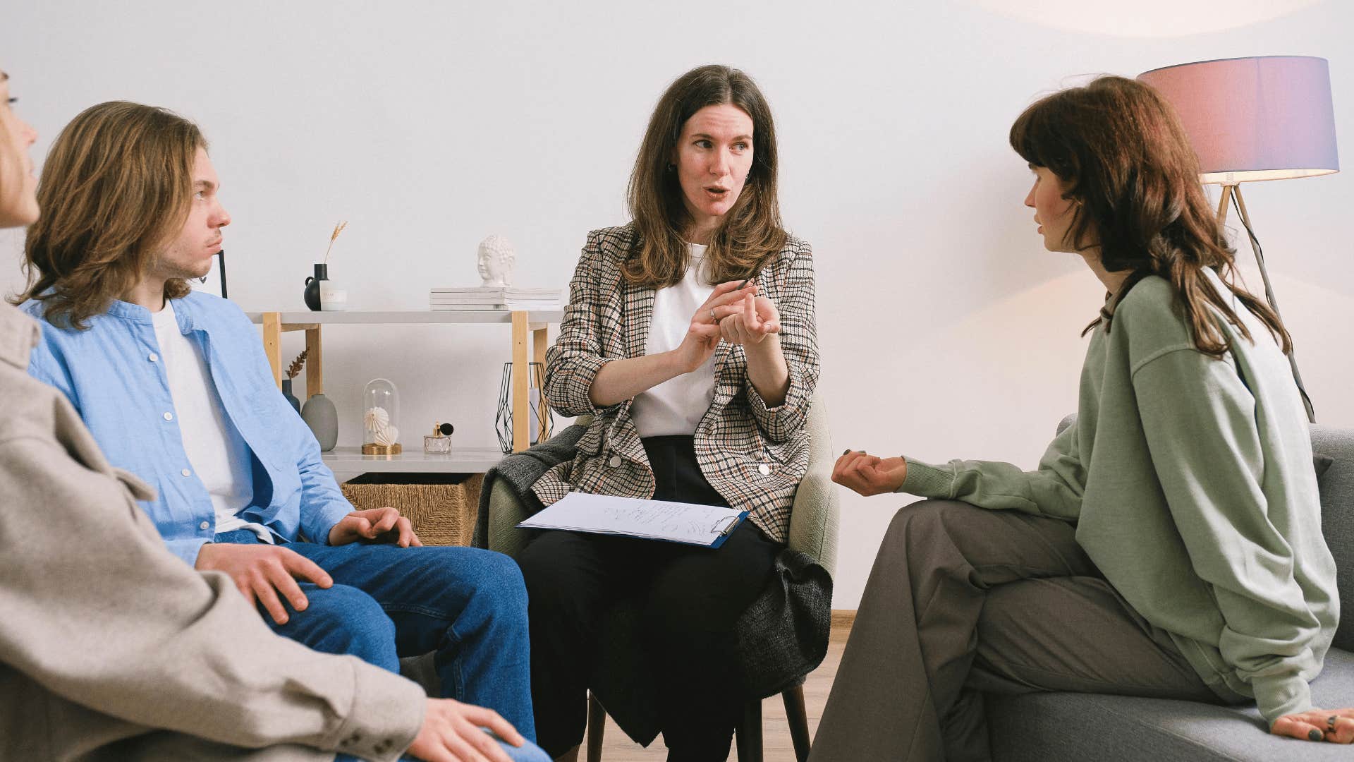 people in a support group