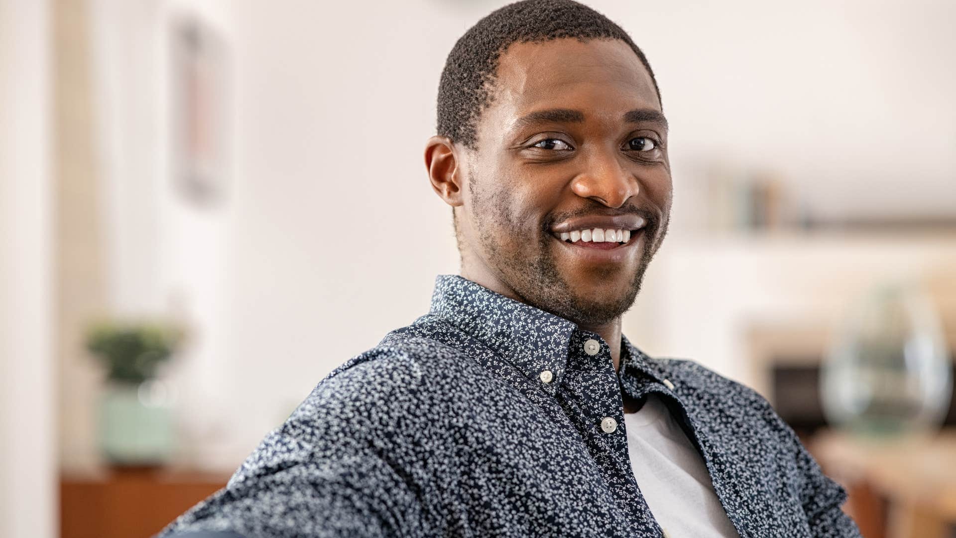 self-reliant man smiling