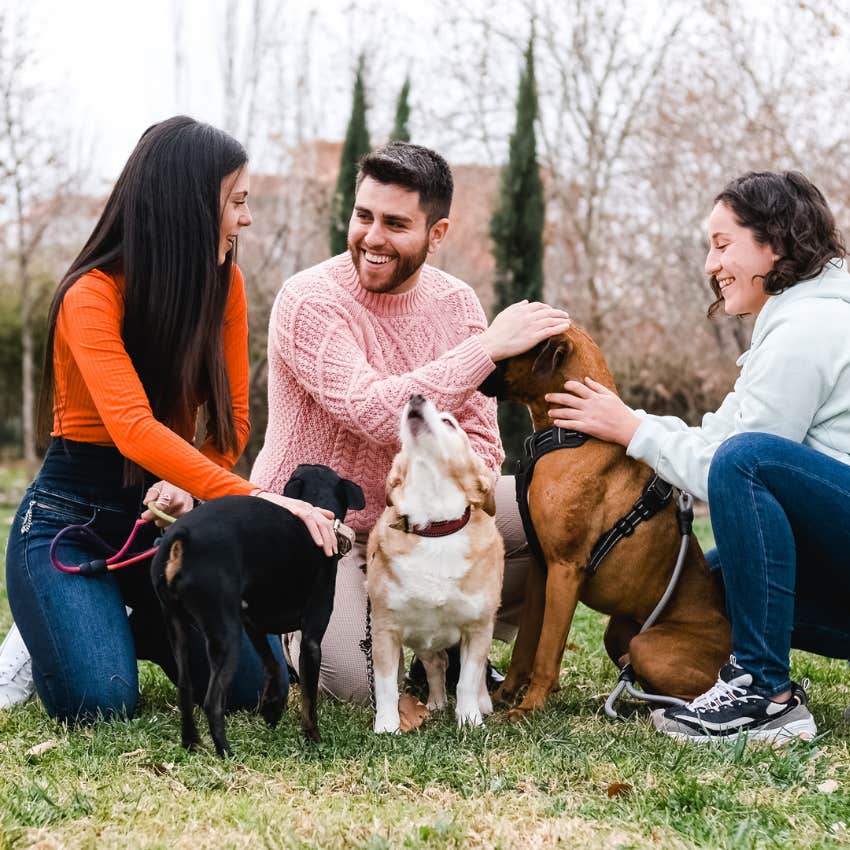 man with dogs who is irresistible to women