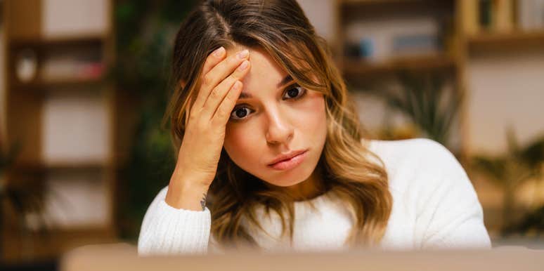 Woman feeling burned out from work behaviors that felt normal.